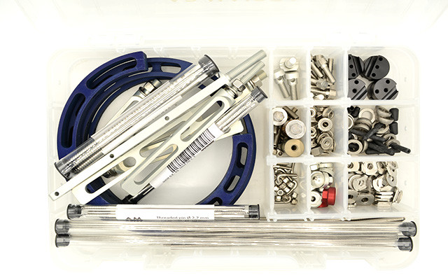 Maxi hybrid aluminum fixator kit