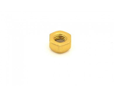 Nut M6 aluminum gold selflocking